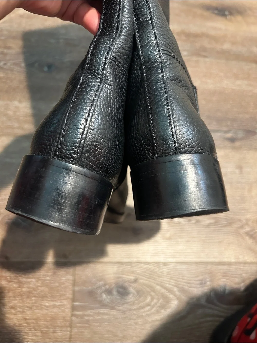Tory Burch Black Leather Tall/Riding Riding Boots